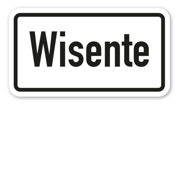 Zusatzzeichen Wisente VZ-65