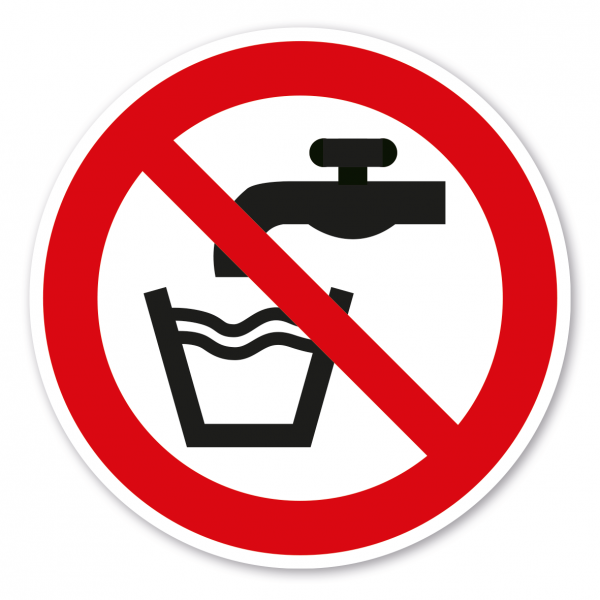 Verbotszeichen Kein Trinkwasser – ISO 7010 - P005