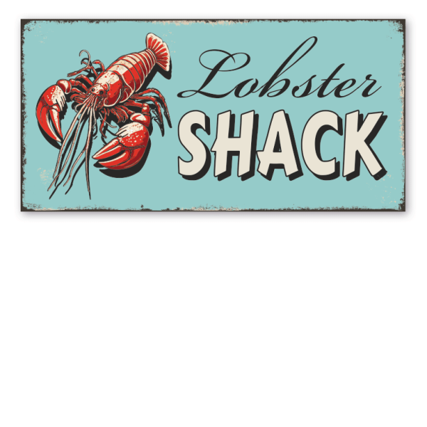 Retro Schild Lobster Shack