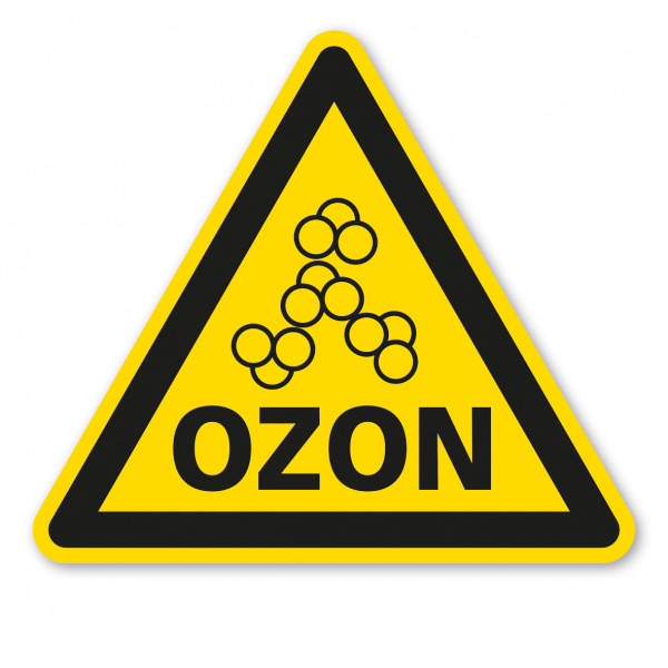 Warnzeichen Warnung vor Ozon