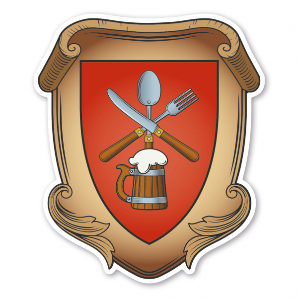 Maibaumschild / Zunftwappen Gastwirt - Wappen A