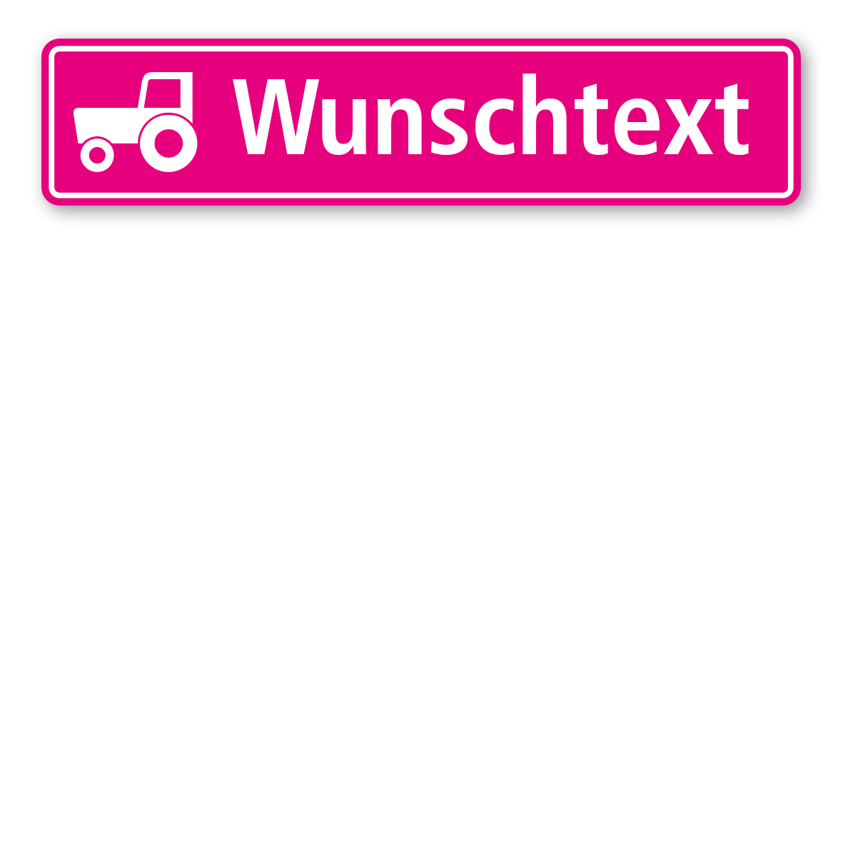 LKW-IND-03-Ihr-Wunschname-pink-Traktor-Schrift-normal