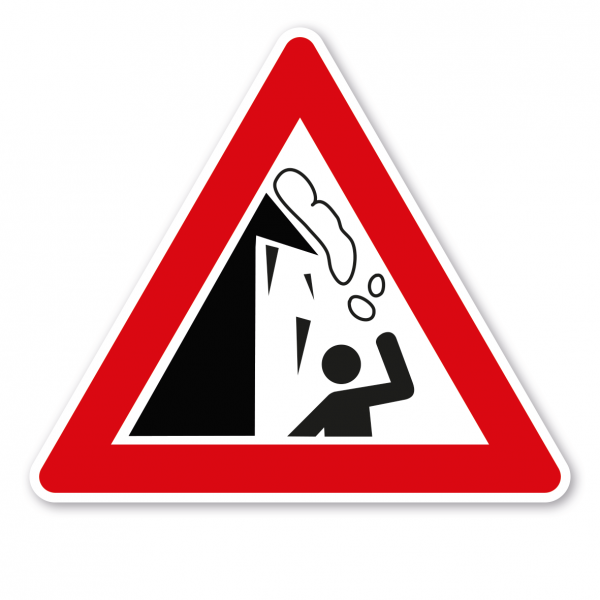 Verkehrsschild Warnung vor Dachlawinen und Eiszapfen – VZ-PR 24