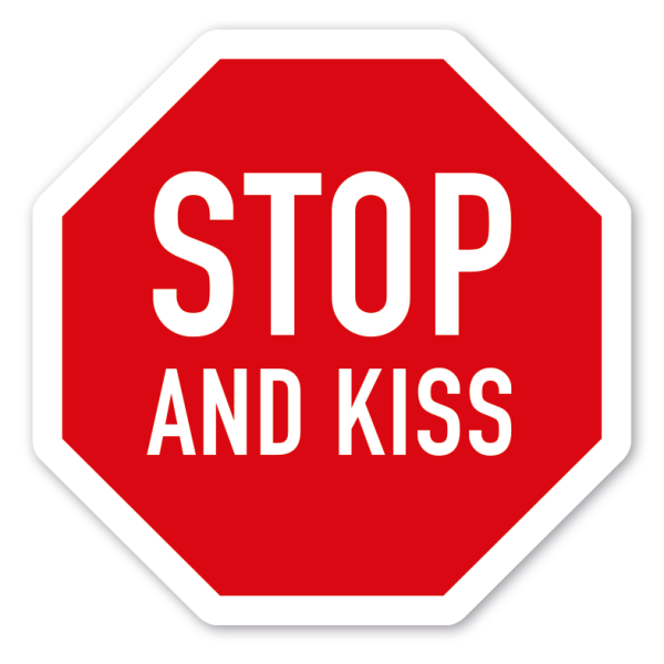 Verkehrsschild Stop and kiss – VZ-PR-171