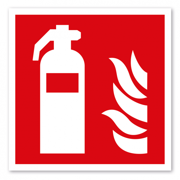 Brandschutzzeichen Feuerlöscher - ISO 7010 - F001