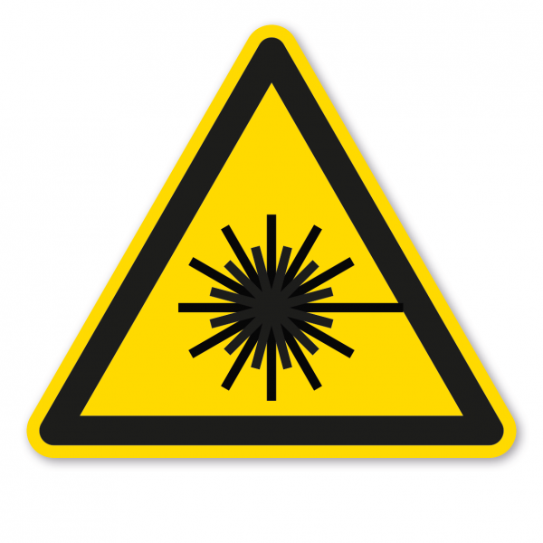 Warnzeichen Warnung vor Laserstrahl – ISO 7010 - W004