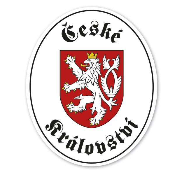 Maibaumschild/Grenzschild České-království - Tschechisches Königreich