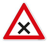 Bodenkleber für Lern- und Bewegungspfade - Achtung Kreuzung oder Einmündung mit Vorfahrt von rechts - Verkehrszeichen VZ-102 - BWP-02-21 – Verkehrserziehung Bodenkleber für Lern- und Bewegungspfade - Achtung Kreuzung oder Einmündung mit Vorfahrt von rechts - Verkehrszeichen VZ-102 - BWP-02-21 – Verkehrserziehung