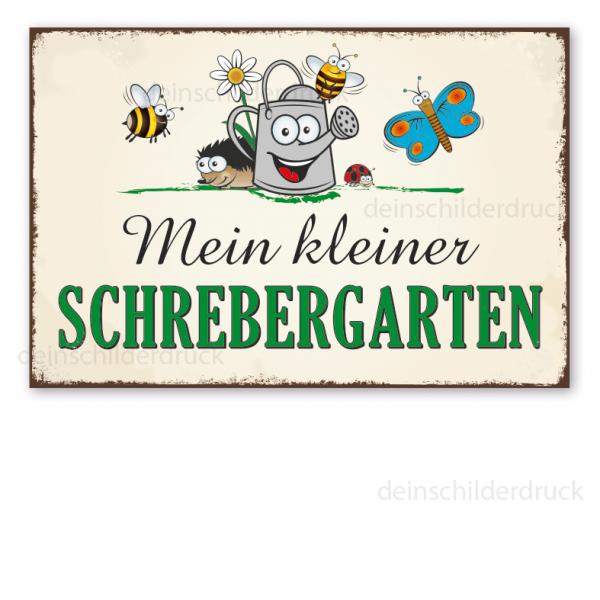 Gartenschild Mein kleiner Schrebergarten