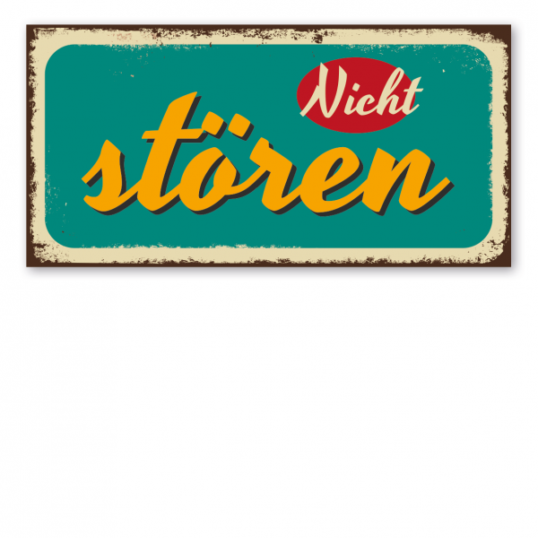 Retroschild / Vintage-Schild Nicht stören