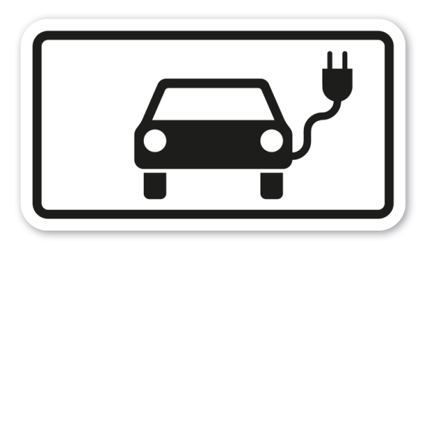 Zusatzzeichen Elektrisch betriebene Fahrzeuge - Verkehrsschild VZ-1010-66