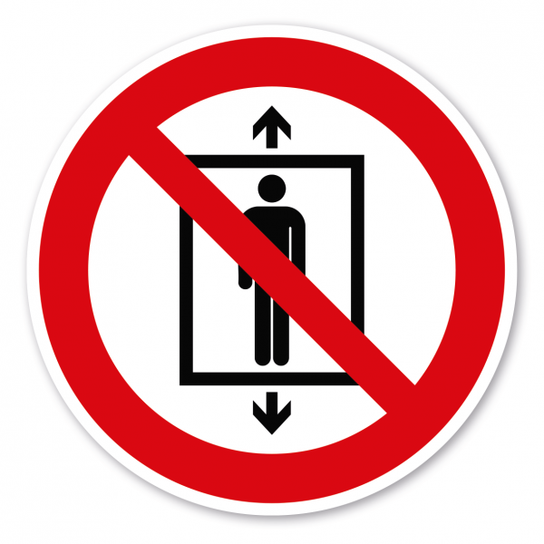 Verbotszeichen Personenbeförderung verboten – ISO 7010 - P027