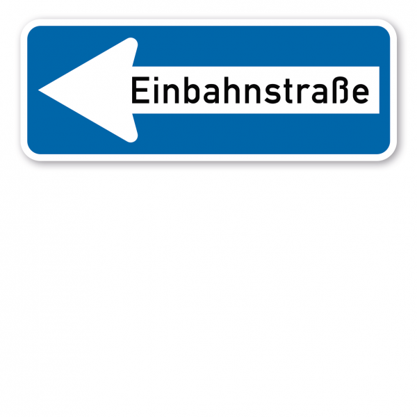Verkehrsschild Einbahnstraße linksweisend – VZ 220-10