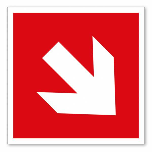Brandschutzzeichen Richtungsangabe Abwärts/Aufwärts