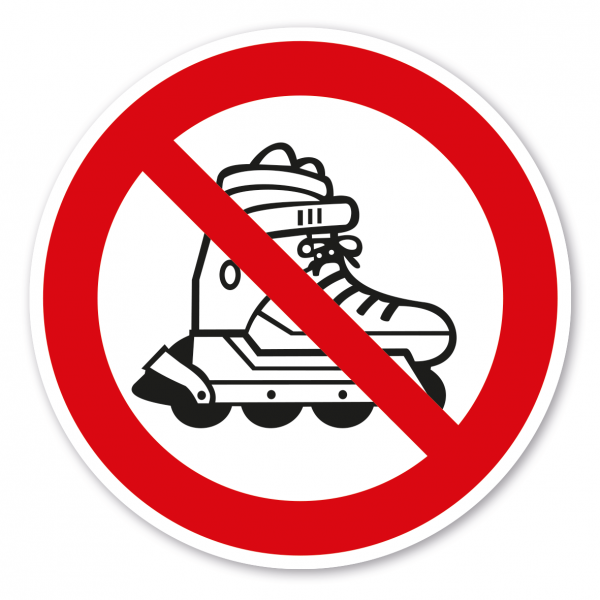 Verbotszeichen Inline-Skating verboten