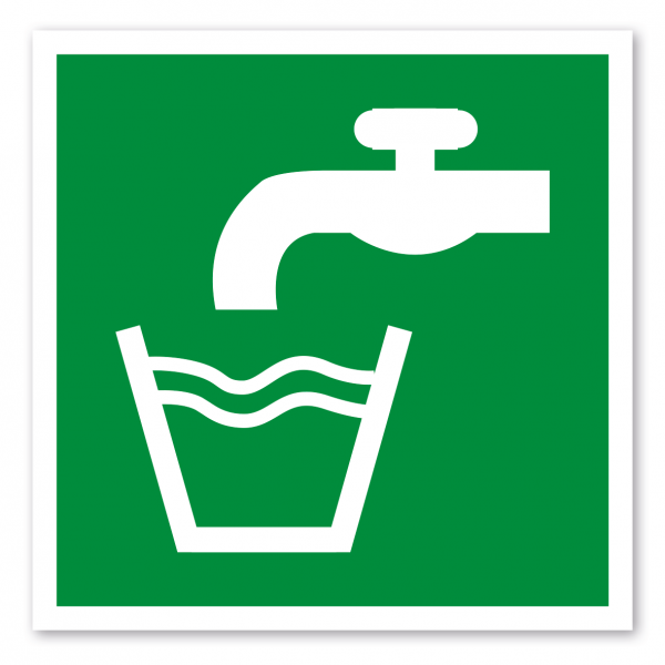 Rettungszeichen Trinkwasser - ISO 7010 - E0015
