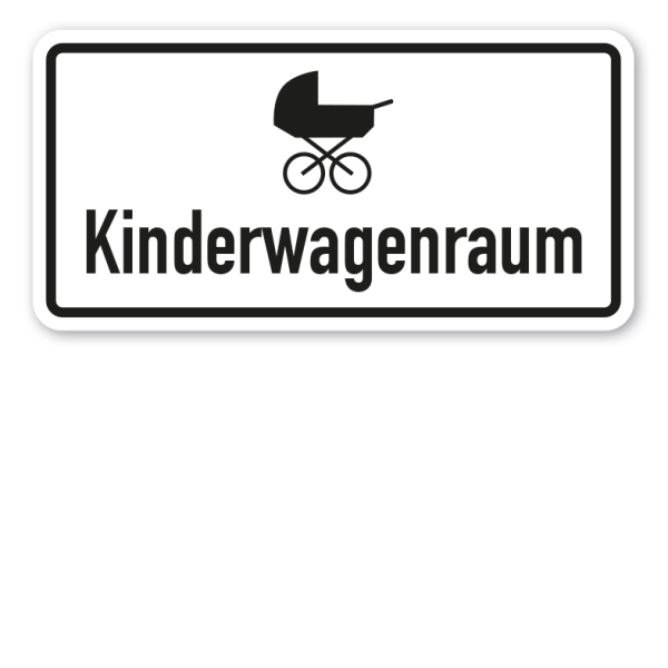 Hinweisschild Kinderwagenraum