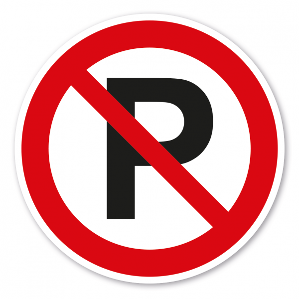 Verbotszeichen Parken verboten