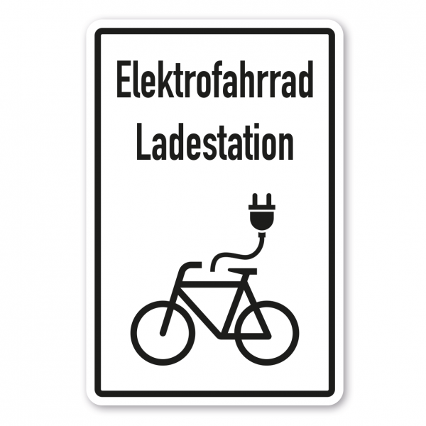 Hinweisschild Elektrofahrrad Ladestation