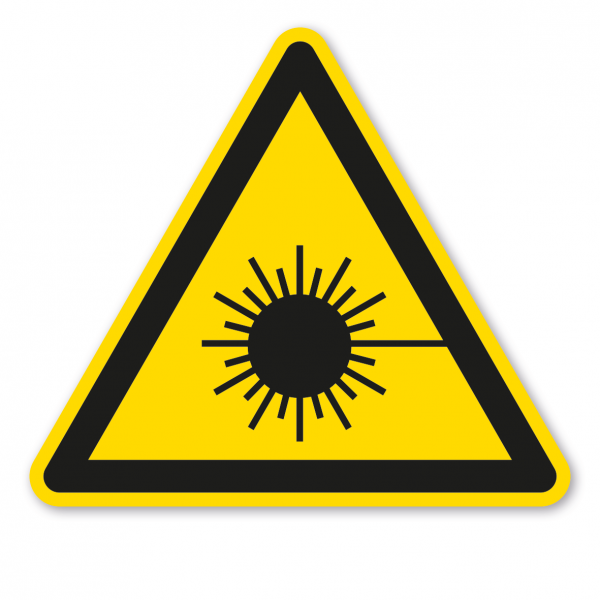 Warnzeichen Warnung vor Laserstrahl
