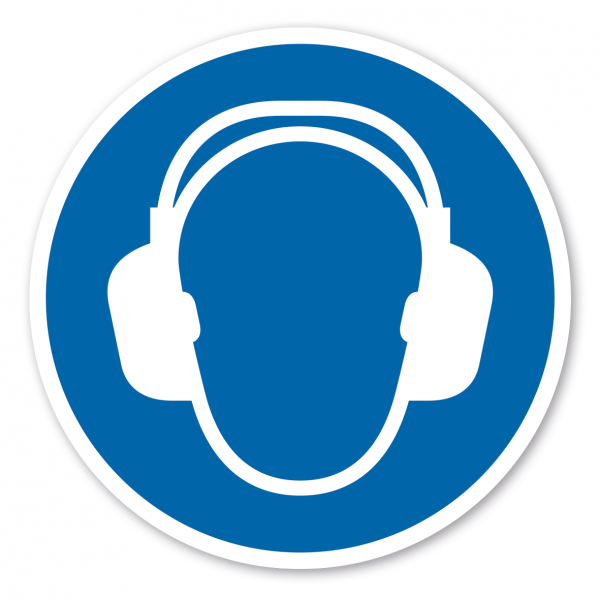 Gebotszeichen Gehörschutz benutzen – ISO 7010 - M003