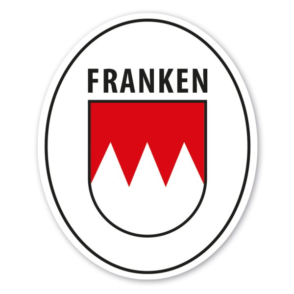 Maibaumschild Franken – Oval