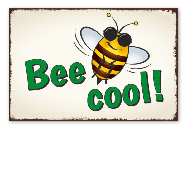 Retroschild Bee cool