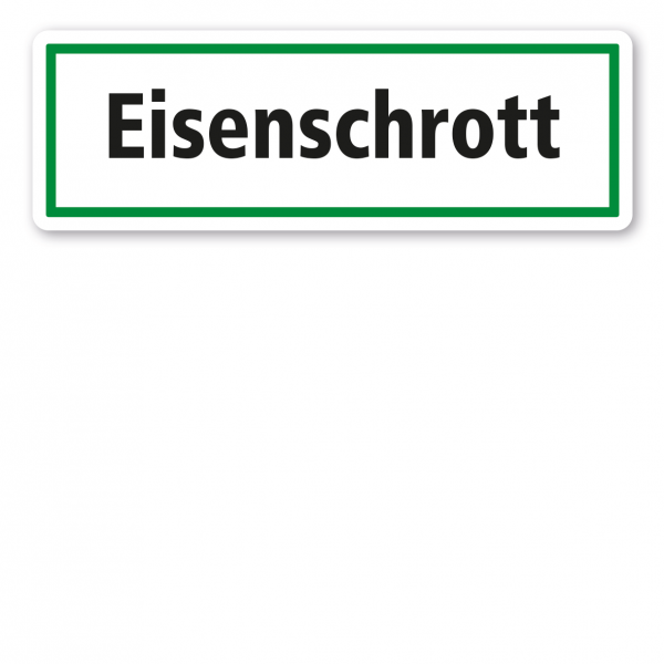 Schild zur Abfallentsorgung - Eisenschrott - GR