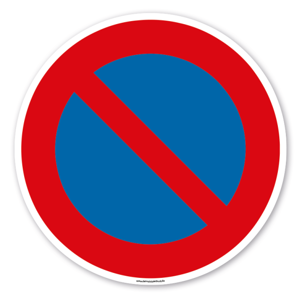 Bodenkleber für Lern- und Bewegungspfade - Eingeschränktes Halteverbot - Verkehrszeichen VZ-286 - BWP-02-95 – Verkehrserziehung