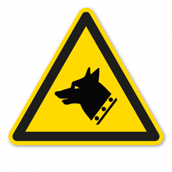 Warnzeichen Warnung vor dem Wachhund - Hund – ISO 7010 - W013