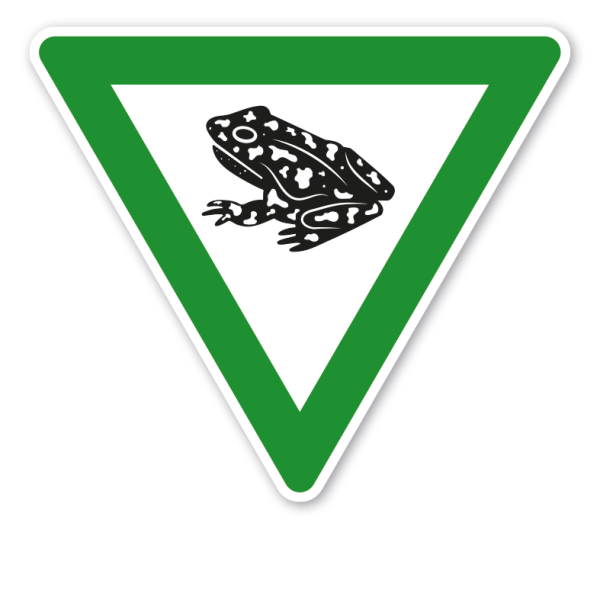 Verkehrsschild Tierschutzgebiet - Wechselkröte - Biotop – VZ-PR-83