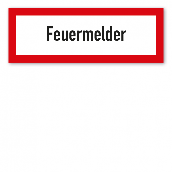 Brandschutzschild Feuermelder