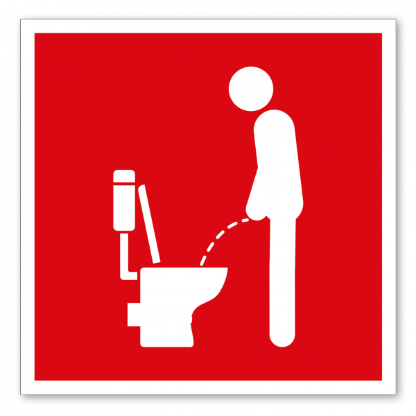 Brandschutzzeichen Standort Toilette Männer