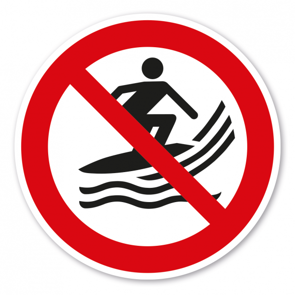 Verbotszeichen Surfen verboten – ISO 20712-1 - WSP012