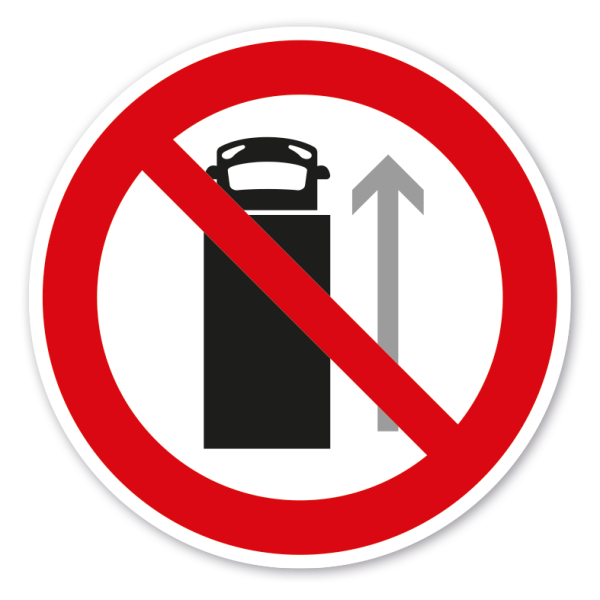 Verbotszeichen LKW vorwärts einfahren verboten