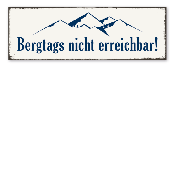 Retroschild Bergtags nicht erreichbar