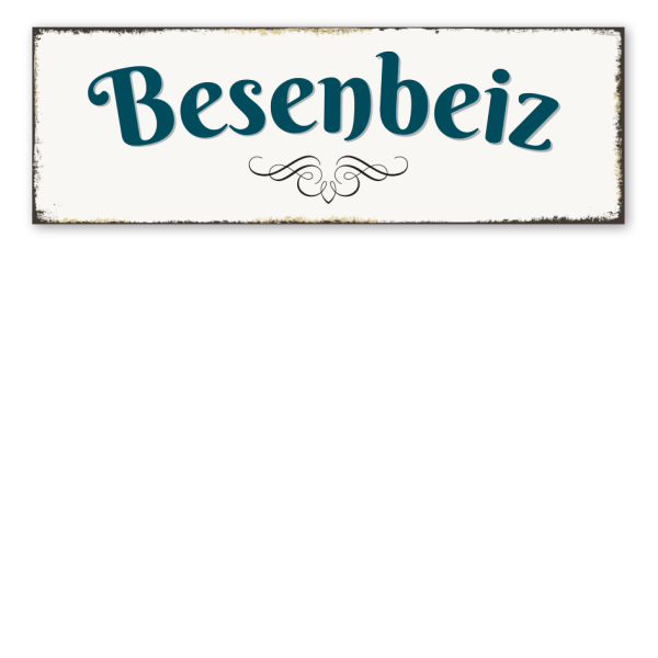 Retroschild Besenbeiz