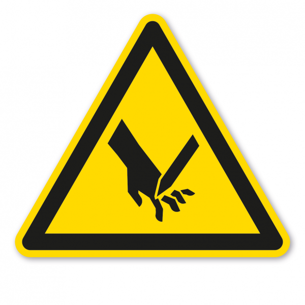 Warnzeichen Warnung vor Schnittverletzungen