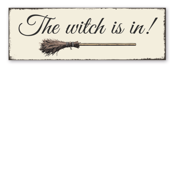 Retroschild The witch is in