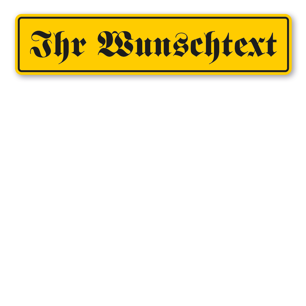 LKW-IND-01-C-Ihr-Wunschtext-gelb-Schrift-Fraktur