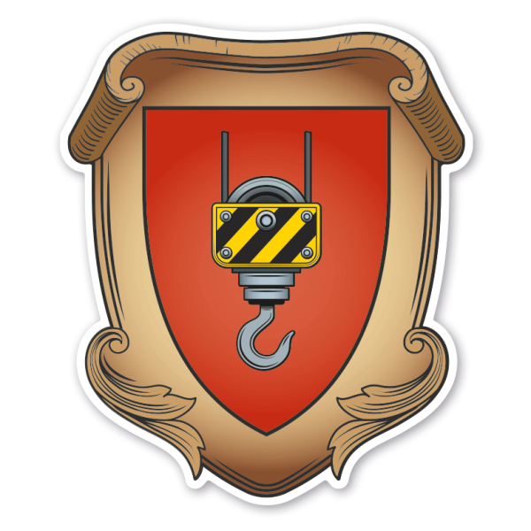 Maibaumschild / Zunftwappen Kranführer - Wappen A