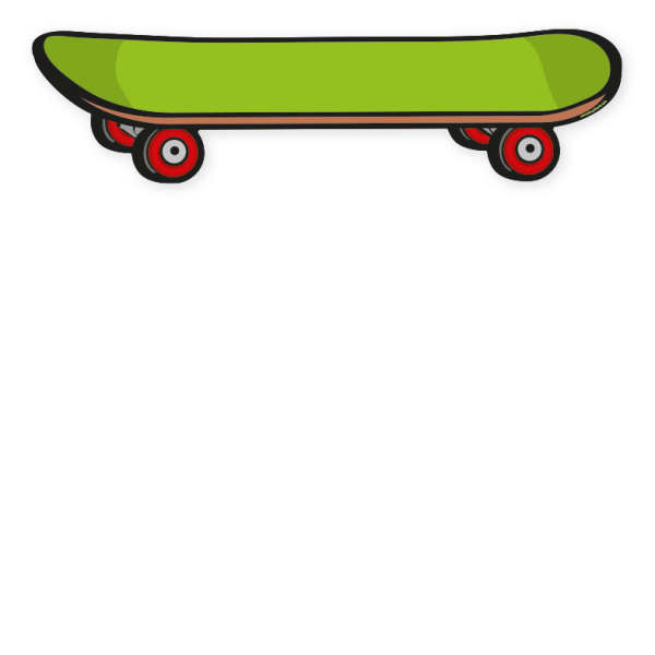 Bodenkleber für Bewegungspfade - Skateboard - BWP-01-25 - Motivelement von BWP-01-SET-19
