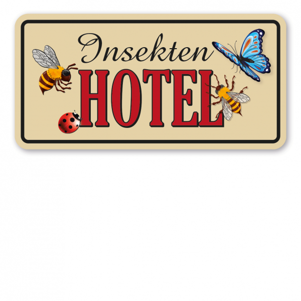 Tierschutzschild Insektenhotel