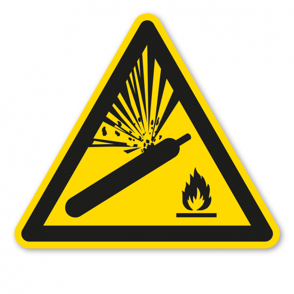 Warnzeichen Warnung vor Gasflaschen – ISO 7010 - W029