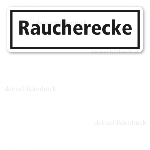 Schild Raucherecke