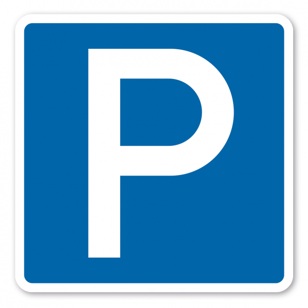 Parkplatzschild Parken - quadratisch - Verkehrsschild VZ 314