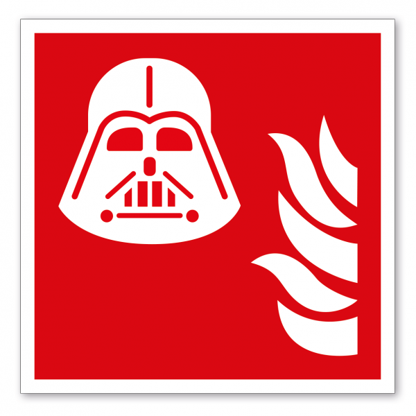Brandschutzzeichen Mittel und Geräte zur Brandbekämpfung - Helm in Sonderausführung