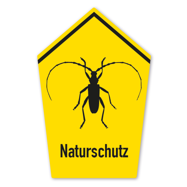 Naturschutzschild Naturschutz - Großer Eichenbock - Heldbock - Riesenbock