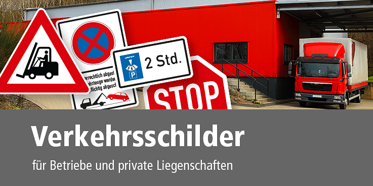 – Verkehrszeichen und Verkehrsschilder nach StVO aus  einer Hand in vielen Ausführungen und Größen.