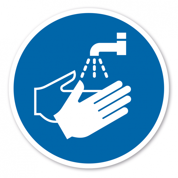 Gebotszeichen Hände waschen – ISO 7010 - M011